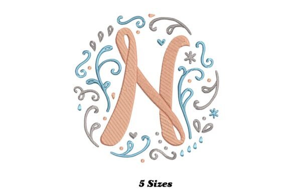 Alphabet Letter N: A Whimsical Touch for Handmade Embroidery Projects