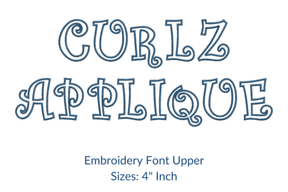 Curlz Applique Fonts Embroidery Design Review
