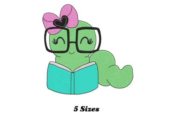 Delightful Book Worm: A Designer’s Take on Creative Fabrica’s School Embroidery