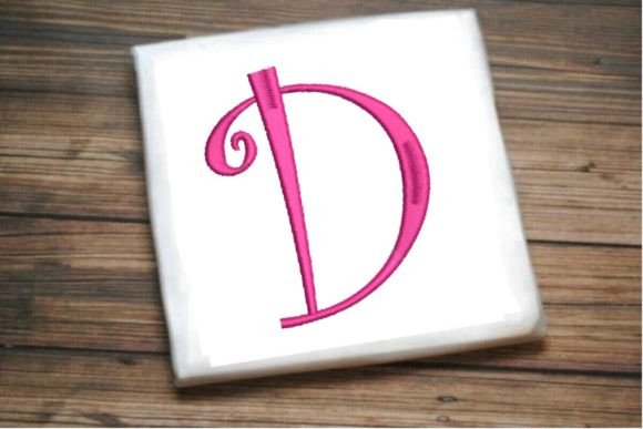 Evaluating the Beautiful Capital D Letter Monogram for Real Embroidery Projects