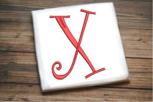 Evaluating the Beautiful Capital X Letter Monogram for Real Embroidery Projects