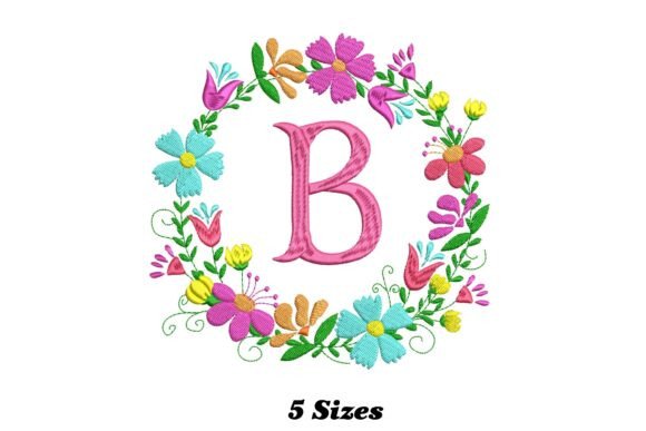 Flower Alphabet Letter B: A Designer’s Review for Boutique Sweatshirt Embroidery