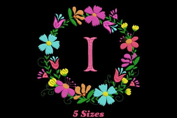 Flower Alphabet Letter I: A Sweet Addition for Etsy Embroidery Sellers