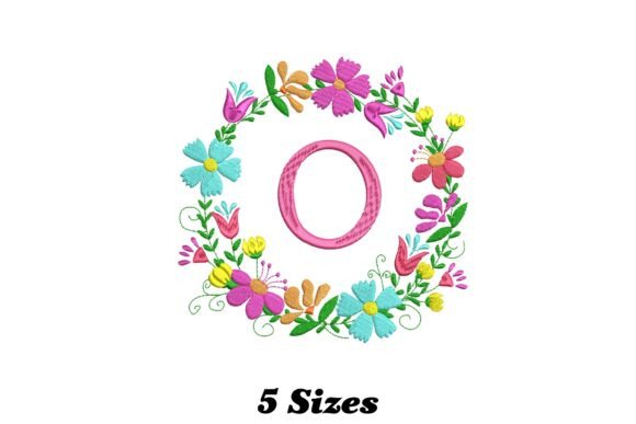 Flower Alphabet Letter O: A Seasonal Embroidery Gem