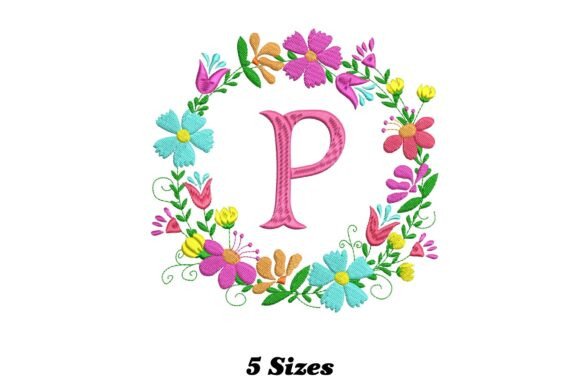 Flower Alphabet Letter P: A Designer’s Review for Boutique Sweatshirt Embroidery