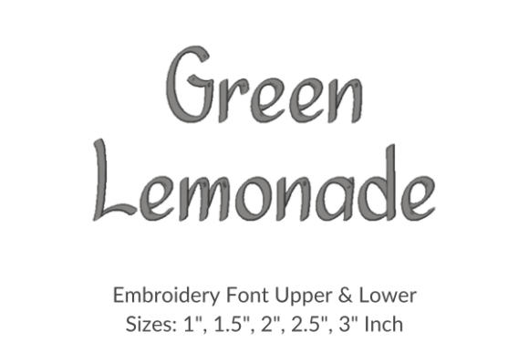 Green Lemonade Font Embroidery Design Review