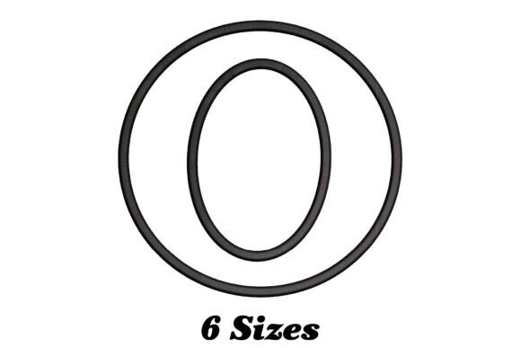 Letter O Outline: A Versatile Design for Personalized Embroidery
