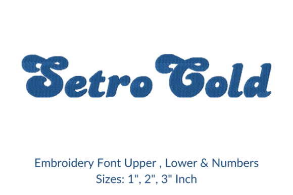 Retro Bold Font Embroidery Design Review for Boutique Apparel