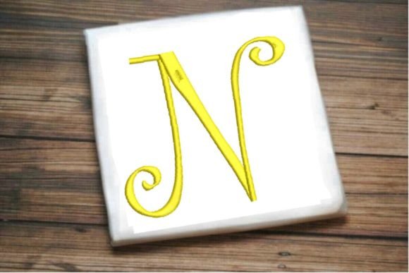 Reviewing the Beautiful Capital N Letter Monogram for Handmade Embroidery