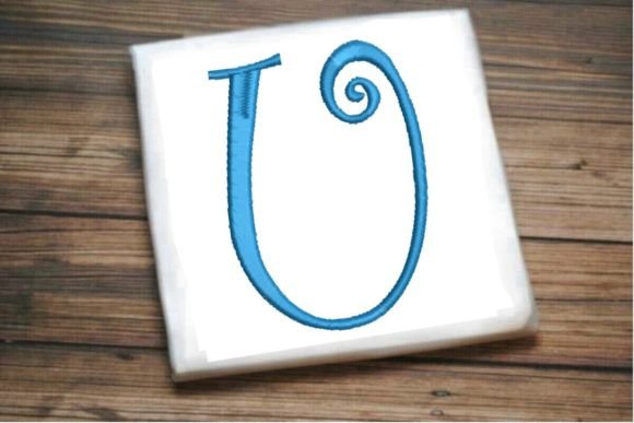 Reviewing the Beautiful Capital U Letter Monogram for Holiday Embroidery