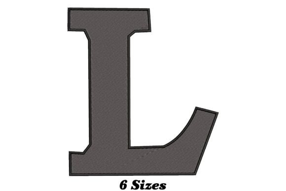Stylish Letter L: A Seasonal Embroidery Favorite