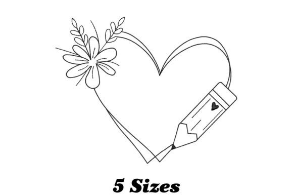 Teacher Heart Frame: A Playful Touch for Real Embroidery Projects