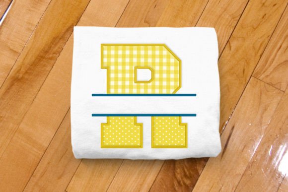 Varsity Letter R Split Applique: A Fresh Take on Collegiate Charm